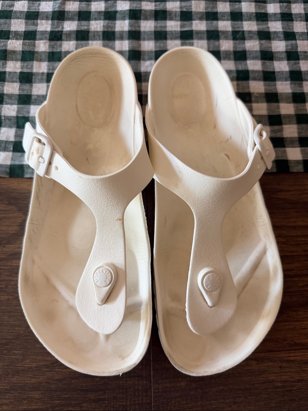Birkenstock Gizeh EVA Sandals White Size 39